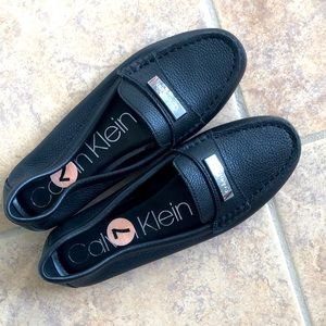 Calvin Klein leather flats